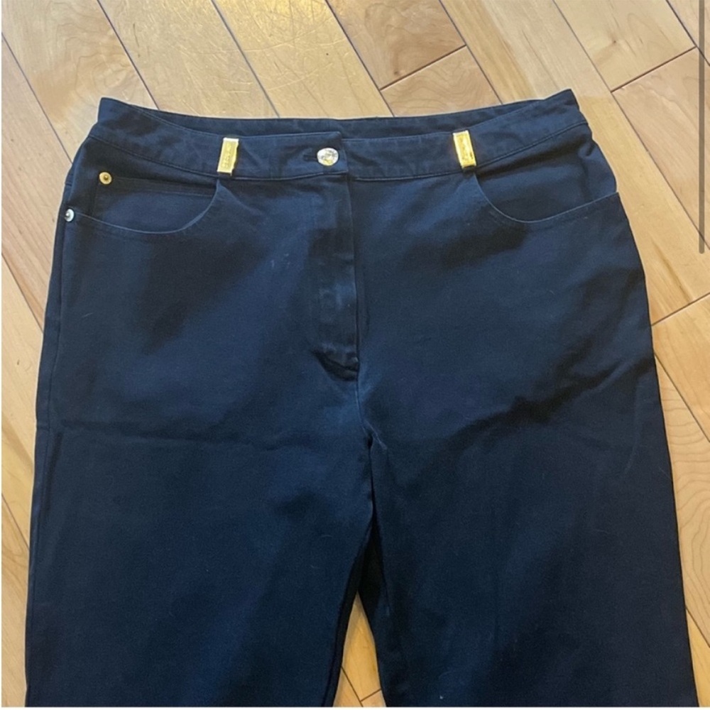 St. John Sport Classic Black Pants Jeans style size ten (10) - Picture 2 of 8